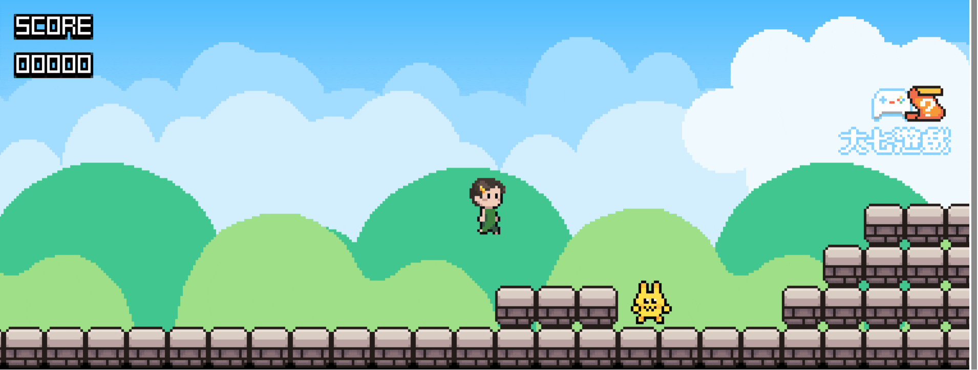 瑪利歐問答題 遊戲示意圖